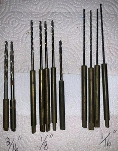 11pc. Mixed 3/16" 1/8" 1/16" Pilot Hole Bit, Pocket Hole Cutter,1/4" Tang Shank - Picture 1 of 3