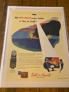 Vintage 1944 Bell & Howell Opti-Onics WW II ad - Picture 1 of 1