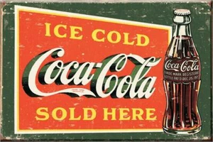 NUEVA COCA-COLA VINTAGE COCA COLA ICE COLD DE 2" X 3" PUBLICIDAD Imán de refrigerador - Imagen 1 de 1