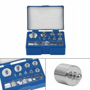 17x 10mg-100g Grams Precision Steel Calibration Weight Kit Set for Balance Scale - Picture 1 of 12