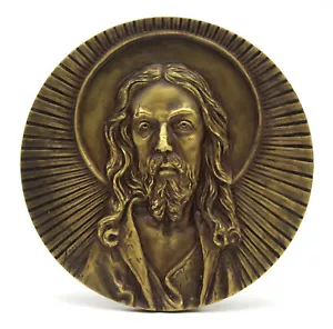 MEDAGLIA DI BRONZO / GESÙ CRISTO / RELIGIONE / CRISTIANITÀ / JOSÉ DE MOURA 1982 - Foto 1 di 3