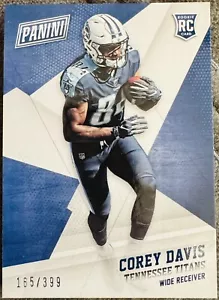 Tarjeta de novato Corey Davis 2017 Panini Black Friday #73 RC/399 Titans - Imagen 1 de 2