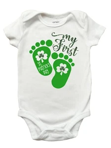 First St Patricks Day Shirt, My First St Patricks Day Shirt for Girls - Picture 1 of 1