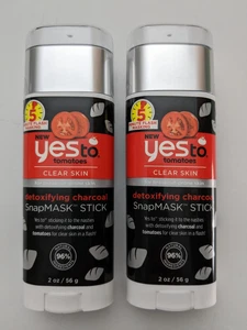 Yes To Tomatoes Clear Skin Detoxifying Charcoal SnapMask Stick 2 pack - Picture 1 of 3