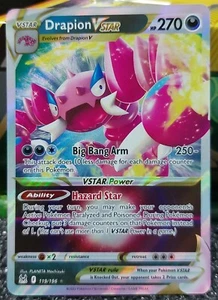 Pokemon Drapion VSTAR Lost Origin 119/196 Holo Full Art Ultra Rare Pokemon Card - Picture 1 of 2