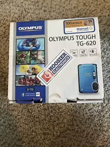 Olympus Tough TG-620 12.0MP Digital Camera Black Waterproof Full HD Tested Works - Picture 1 of 7