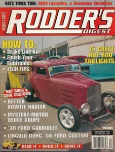 RODDER'S DIGEST 1998 DEC - 15 TAILLIGHTS, BRAKE LINES, '36 CABRIOLET, '56 FORD - Imagen 1 de 1
