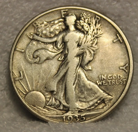 walking liberty half dollar 1935D Cover