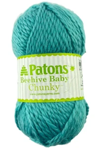 Hilo de tejer colmena Patons bebé madeja gruesa rápida azul marino acrílico nailon - Imagen 1 de 4