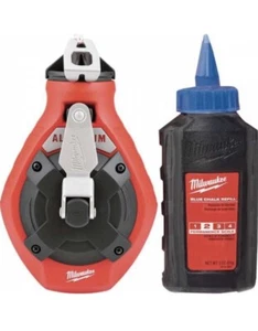 Carrete de tiza de línea fina Milwaukee 48-22-3992 100'/30M y recarga de tiza azul - Imagen 1 de 7