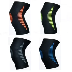 2 PIEZAS Rodilleras de compresión a rayas Deportes al aire libre Correr Ciclismo Protectores - Imagen 1 de 9