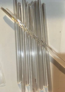10 Clear PRISM Swizzle sticks Triangles Beverage Stirrers Party Bar smart - Picture 1 of 8