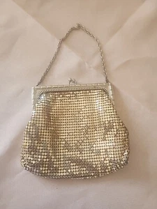 Vintage Whiting and Davis Co. Gold Mesh Evening Bag - Picture 1 of 7