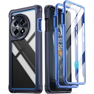 For OnePlus 12R 5G Case Built-in Screen 2 Front Frames Full Body Cover Blue - Photo 1 sur 7