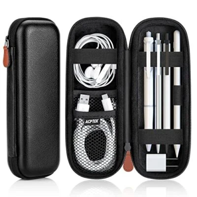  Custodia Porta per Apple Pencil, Custodia Slim in Pelle PU Pouch Cover Nera - Immagine 1 di 4