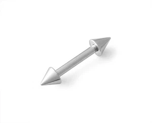 Cono de espiga de barra recta de acero quirúrgico 316L calibre 12 g - Imagen 1 de 1