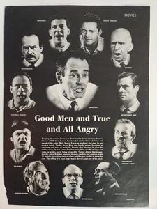 Henry Fonda Twelve Angry Men Vintage Movie 1957 Magazine Print Ed Begley - Picture 1 of 6