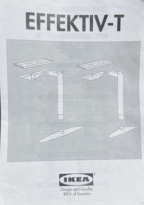 Stabiles IKEA Schreibtischgestell für L-förmigen bzw. Eckschreibtisch, gebraucht - Bild 1 von 2