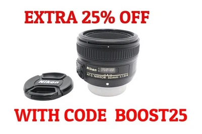 Nikon 50mm Prime Lens F/1.8 G Nikkor AF-S, Very Sharp Portrait, Good Condition - Image 1 of 4