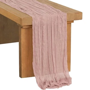 Extra großer Chiffon Tischläufer 90x400cm Romantisch Hochzeit Party Bankett Esszimmer - Bild 1 von 2