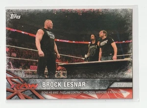 2017 Topps WWE Road to WrestleMania #20 Brock Lesnar WWE Superstar Card - Picture 1 of 2