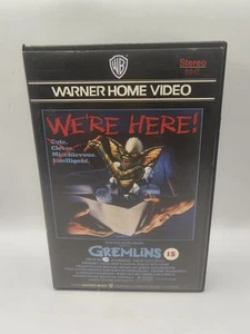 Gremlins VHS - Big Box Ex Rental Video Original Warner Brothers Tape Cult Horror - Picture 1 of 4