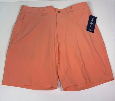 Pantalones Cortos de Golf Walter Hagen Performance 11 Coral 36 Para Hombres 9” Entrepierna Elastizados Nuevos con Etiquetas Foto 1 de 4