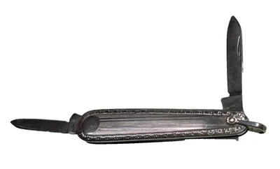Vintage Silver B & O  Pocket Pen Knife 2 1/4" Engravable - Image 1 of 4