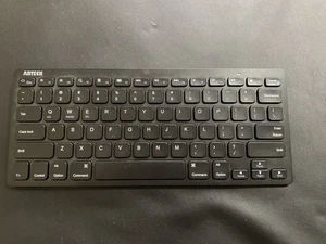 Arteck Keyboard HB098 Universal Bluetooth AAA Battery Operated Black - Picture 1 of 6