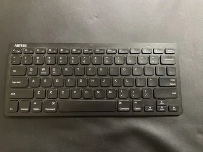 Arteck Keyboard HB098 Universal Bluetooth AAA Battery Operated Black - Image 1 of 4