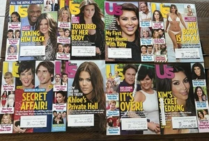Lot of 8 US Weekly Magazines 2013 Kardashians Jenner Excellent Tabloids - Picture 1 of 5