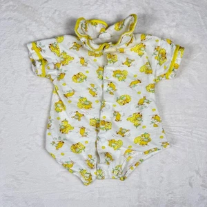 Vintage Carters Kleinkind Baby gelb Clown Einteiler Outfit 0-3 Monate - Bild 1 von 7