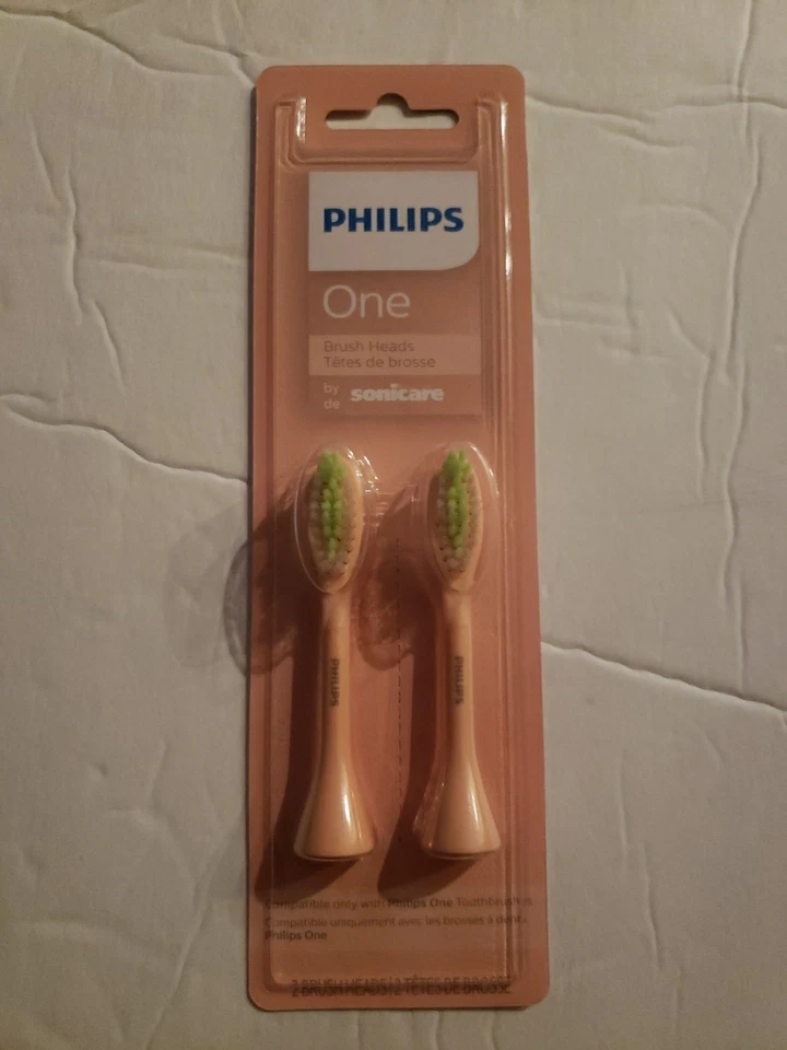 Philips One by Sonicare 2 cabezales de cepillo de repuesto BH1022/05 NUEVO SELLADO Foto 1 de 1