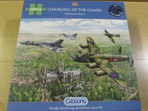 Excelente rompecabezas completo Gibsons "CAMBIO DE GUARDIA (RAF)" GRANDE 500 piezas grandes - Imagen 1 de 6