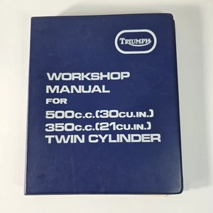Triumph Workshop Shop Manual In Orig. Binder For 1971 Models 500cc & 350cc Twins - Bild 1 von 6