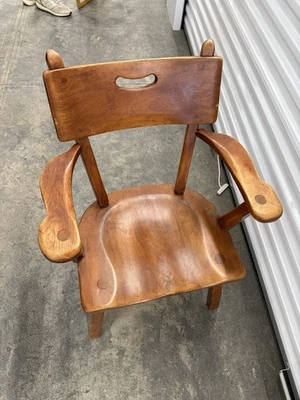 Sillón vintage Cushman Colonial Creation madera de abedul 4-24A Foto 1 de 4