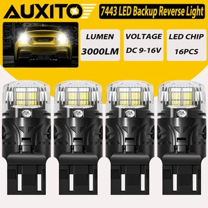 AUXITO 4x 7443 LED Bombilla trasera trasera reversa blanca para Ford F-150 Chevrolet - Imagen 1 de 15
