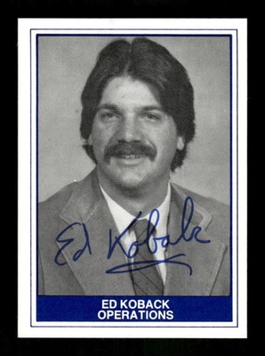 1982-83 TCMA CBA Lancaster Lightning 6 Ed Koback signed auto autograph rare  BXC - Image 1 of 2