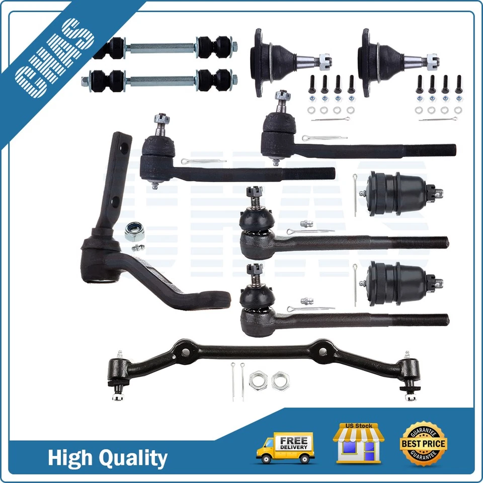 12Pcs Front Steering Tie Rod End Ball Joint For 1995 Chevrolet Blazer GMC Jimmy - Изображение 1 из 1