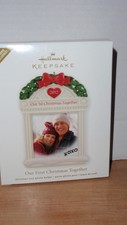 2012 HALLMARK KEEPSAKE ORNAMENT OUR FIRST CHRISTMAS TOGETHER PHOTO HOLDER 