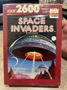 Atari 2600 VCS Space Invaders Cartridge Hangtag CX2632 Red Box Opened Seal - Picture 1 of 9