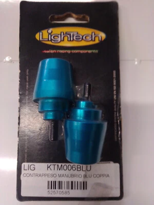 TERMINALI MANUBRIO BLU HONDA TUTTI I MOD KTM006BLU LIGHTECH - Immagine 1 di 4