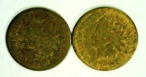 1868 & 1869 INDIAN CENTS. REDUCED 10/16/24 (708) - Picture 1 of 2