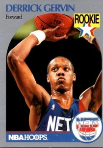 1990-91 Hoops #196 Derrick Gervin - Picture 1 of 2