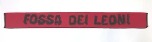 MILAN FOSSA DEI LEONI SEDA NERAZZURRA VINTAGE SCARF SJAAL ECHARPE SCIARPA ULTRAS - Picture 1 of 1