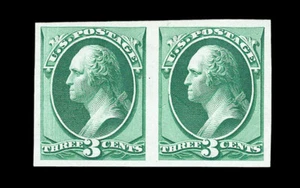 US #147P3; 3¢ PAR A PRUEBA DE PLACAS WASHINGTON EN INDIA, NGAI - Imagen 1 de 2