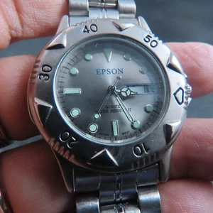 New Epson Daydate Quartz Men Watch - Picture 1 of 7