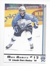 2013-14 Lincoln Stars (USHL) Max Humitz (Lake Superior State Lakers)