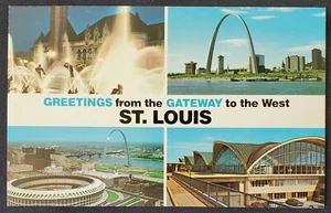 1970s St. Louis Cardinals MLB NFL Busch Stadium Missouri MLB NFL Postcard - Picture 1 of 2