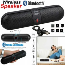 Portable Pill Wireless Bluetooth Outdoor Speaker Supports FM TF USB functions UK